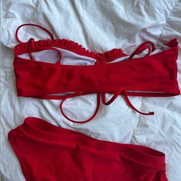 red high waisted bikini - Picture 2 of 6